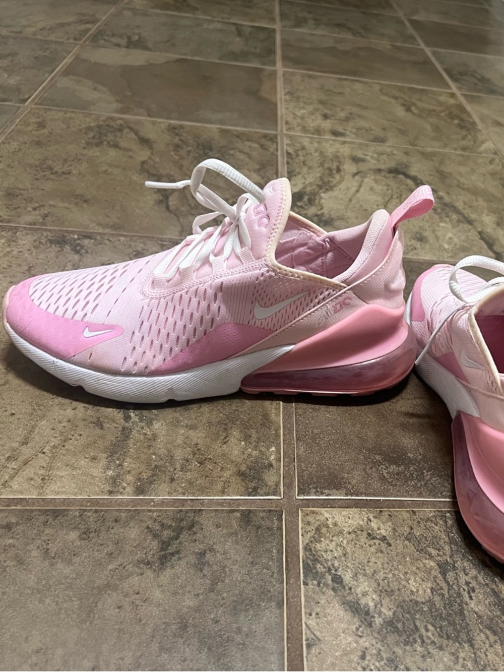 Nike Pink and White Athletic Sneakers